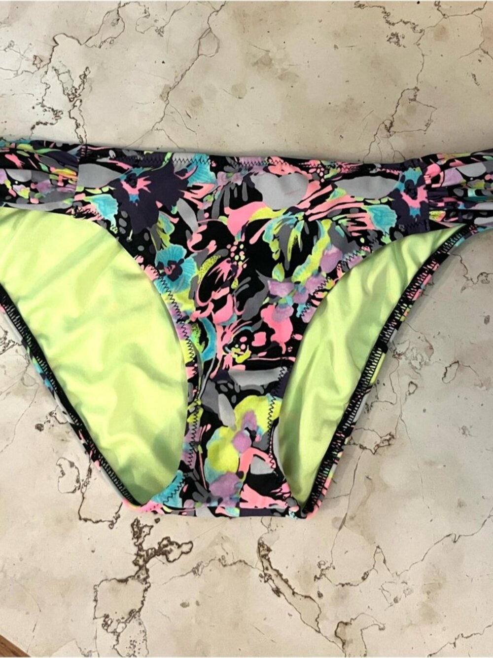 VICTORIA’S SECRET Neon Floral Bikini Bottom